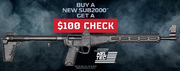 Purchase a new KelTec SUB2000 And Receive A $100 Check